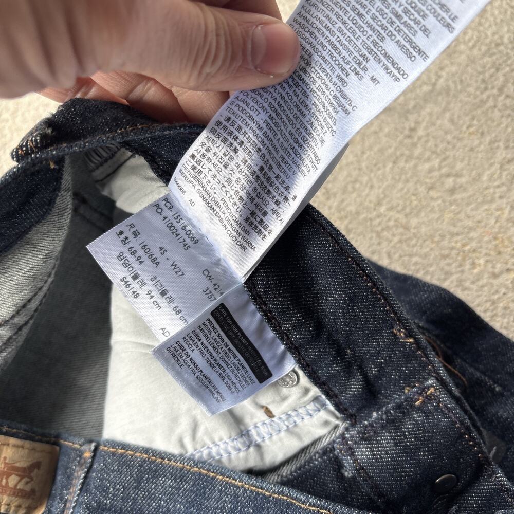 New Levi's 515 Jeans Womens 4 Short 27 Stretch Mid Rise Boot Cut Dark Wash Y2k - Picture 9 of 15